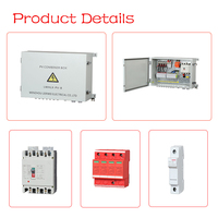 Boîtier de Combinaison PV en Métal pour Chaînes de Panneaux Solaires, Boîtier de Distribution DC1000V avec Protection Contre les Surtensions pour Système Solaire