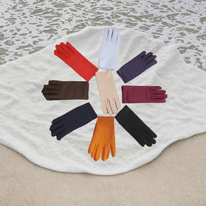 Gants de sport d'été pour femmes en satin, protection solaire, couleur unie, séchage rapide, longueur poignet, respirants, polyester/lycra, cérémoniels - Product Image 3