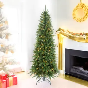 超薄天然高品质制造商圣诞装饰品arbol de navidad 6英尺7英尺人造圣诞树