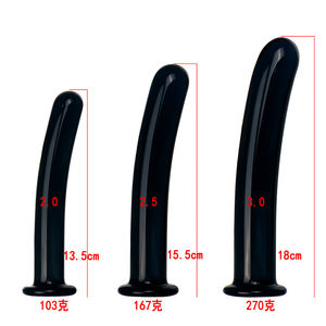 Rosa und schwarz gebogene Glas dildos weiblicher Mastur bator <span class=keywords><strong>Anal</strong></span> Expansion Massage <span class=keywords><strong>Anal</strong></span> Dilatator Sexspielzeug - Product Image 4