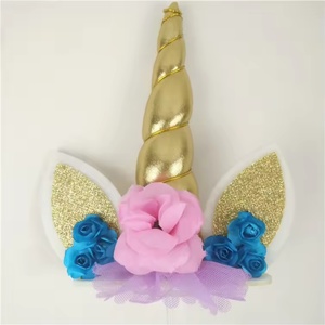 ขายส่งจากโรงงาน ชุดตกแต่งเค้กวันเกิดยูนิคอร์นสำหรับเด็กผู้หญิง - Product Image 2