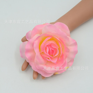 Fleurs de rose en soie Dongchen Crafts, diamètre 13 cm, décorations de mariage, accessoires de décoration intérieure - Product Image 2