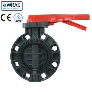 จีนโรงงานพีวีซีแปลนประเภทก้านจับพลาสติกวาล์วผีเสื้อ - Product Image 2