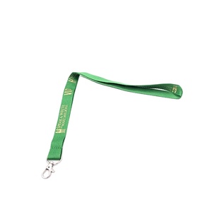 Customizable Green Print <b>Polyester</b> Promotional <b>Lanyards</b> for Personalization - Product Image 6