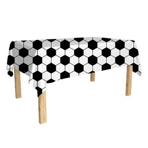 Artículos para Fiesta de Fútbol, Juego de Vajilla, Pancarta, Mantel, Platos de Papel Desechables, Decoraciones para Fiesta de Fútbol con Palomitas de Maíz - Product Image 4