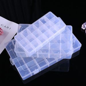 Boîte à perles pour bijoux, organisateur de rangement en résine plastique à 10 compartiments pour outils de fabrication de bijoux, forme rectangulaire - Product Image 1