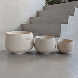 Macetas de Cemento Ligeras al por Mayor, Juego para Interiores y Exteriores con Diseño Redondo para Decoración de Jardín, Estilo Europeo, Uso en Suelo - Product Image 6