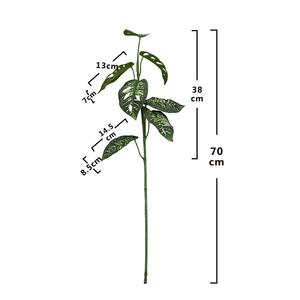 Rama Artificial Larga con 7 Hojas para Decoración <span class=keywords><strong>de</strong></span> Habitaciones con Flores, Venta al por Mayor, QYYN-91 - Product Image 3