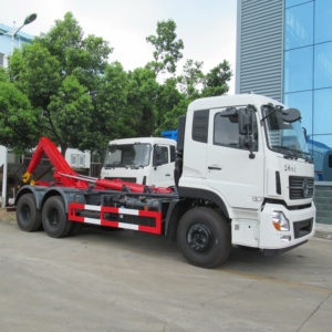 Camión de Basura Pesado Dongfeng 6x4 de 20 Metros Cúbicos con Gancho Elevador, Camión Recolector de Basura con Brazo Hidráulico de 20m3 - Product Image 5