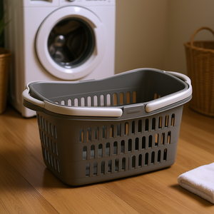 RIVAL Shopping <b>Basket</b> 48x28.5x23.5cm Grey With 2 Handles <b>Storage</b> <b>Baskets</b> - Product Image 3