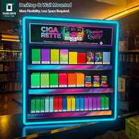 Étagère d'affichage de cigarettes LED RGB, présentoir à tabac, étagères d'affichage de cigarettes pour les magasins de détail et les distributeurs