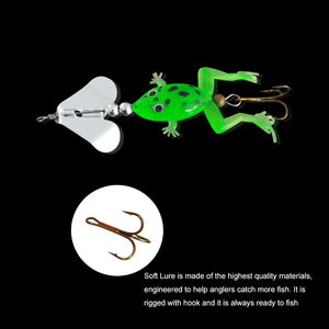 24 piezas 5,5 cm 5g suave Rana pez asesino simulación cebo señuelo de pesca - Product Image 2
