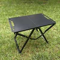 Meubles d'extérieur, table de pique-nique pliable tactique légère et portable, base en acier au carbone, design moderne