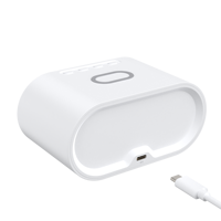 Réveil avec chargeur sans fil 15W, horloge numérique LED compacte avec affichage de la date et de la température pour chevet, bureau, hôtel