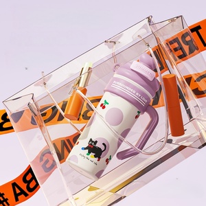 KY 316 en acier inoxydable de style dessin animé en acier inoxydable tasse à café, <span class=keywords><strong>jus</strong></span> et paille de lait-<span class=keywords><strong>bouteille</strong></span> d'eau de voyage isolée <span class=keywords><strong>sous</strong></span> <span class=keywords><strong>vide</strong></span> - Product Image 3