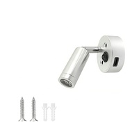 Plafonnier de lecture marin à intensité variable DC12V-24V avec port de charge USB unique pour yacht et bateau