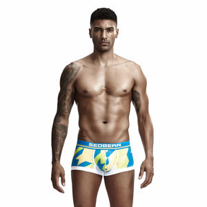 Calzoncillos Bóxer de Hombre, Transpirables, con Estampado por Transferencia de Calor, de Spandex/Poliéster, Tejido de Punto, Estampado en la Cintura, Talle Bajo, Ecológicos, Talla XL - Product Image 1