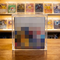Boîte de présentation professionnelle en acrylique transparent pour cartes Elite Trainer Box avec couvercle magnétique – Prix de gros
