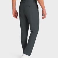 Pantalon de golf pour homme personnalisé avec logo, léger, couleur unie, coupe classique, séchage rapide, extensible, en polyester, pantalon habillé formel pour homme