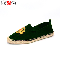 Chaussures Espadrilles unisexes, Espadrilles en broderie imprimée, sandales