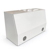 Boîte à outils en aluminium blanc pour Ute, boîte de rangement sous châssis en alliage avec tiroirs pour plateau de camionnette 4x4 et auvent
