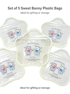 Cute star-shaped self-sealing gift <b>bags</b> – reusable & high-quality packaging; small gift <b>bags</b>; ideal for sweets; <b>transparent</b> seal - Product Image 5