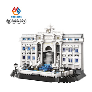 Wange 4212, Bloques de Construcción de la Fuente de Trevi de Roma, Italia, Modelo de Adorno, Juego de Bloques de Construcción de Plástico Educativos, Venta al Por Mayor - Product Image 1