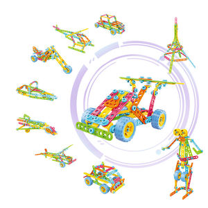 179 Piezas, 10 Modelos en 1, Bloques de Construcción STEM, Juguetes de Plástico para Niños, Tornillos y Tuercas para Ensamblar - Product Image 1