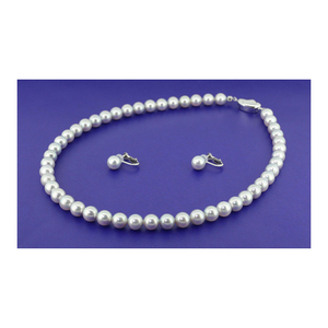 ชุดเครื่องประดับต่างหูสร้อยคอไข่มุกหรูหราปรับแต่งได้คุณภาพแบบคลาสสิกสำหรับงานแต่งงานงานหมั้นของขวัญวันครบรอบ - Product Image 1