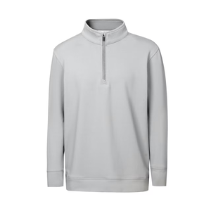 Produits phares de haute qualité : Pull de golf respirant et à séchage rapide, couleur unie, avec fermeture éclair quart de tour - Product Image 4