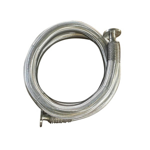 Manguera con aislamiento al vacío de la mejor válvula Dn65 1.6Mpa, construcción sin costuras, manguera criogénica Flexible de nitrógeno líquido para uso en laboratorio - Product Image 1