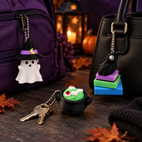 Porte-clés Fidget Clicker Personnalisé Saison Spooky, Breloque de Sac Imprimée en 3D, Cadeaux de Fête d'Halloween, Cadeaux pour la Guignole ou la Friandise