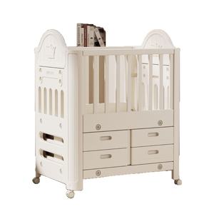 <span class=keywords><strong>Table</strong></span> <span class=keywords><strong>à</strong></span> <span class=keywords><strong>langer</strong></span> multifonctionnelle portable Lit en bois de soins pour bébé lavable avec couverture tactile mobile Garantie 1 an - Product Image 5