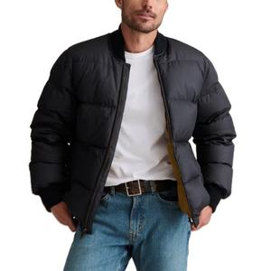 Vestes d'hiver pour hommes, manteaux simples et lourds, personnalisables, de haute qualité, coupe-vent, très vendues, grande taille, fermeture éclair - Product Image 1