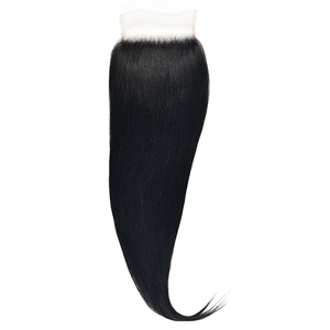 Cierre frontal de encaje 4x4 de cabello humano Remy 100% con doble trama a máquina para mujer, suministro confiable de cabello al por mayor - Product Image 5