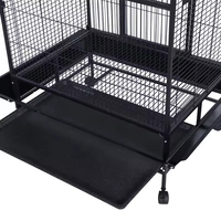 Nouvelle arrivée : volière pour oiseaux 170*60*81cm, cage à oiseaux décorative de luxe en métal avec roulettes fixables