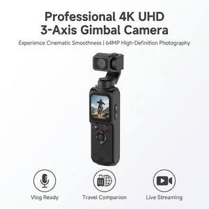Cámara con Gimbal de Seguimiento Automático Inteligente, 64 Millones de Píxeles, Antivibración, Estabilizador Portátil para Vlogs, para Creadores de Contenido - Product Image 3