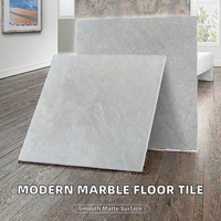 Carreaux de sol modernes antidérapants en céramique mate effet marbre vieilli, antibactériens, 60x60cm, pour centres commerciaux et supermarchés, fournis par l'usine de Foshan