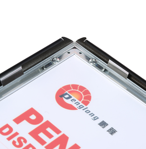 8.5x11 ''11x17'' đen <span class=keywords><strong>anodized</strong></span> nhôm Snap khung Áp phích khung với UV kháng Pet Bìa 25 mét chiều rộng trong nhà quảng cáo sử dụng - Product Image 3