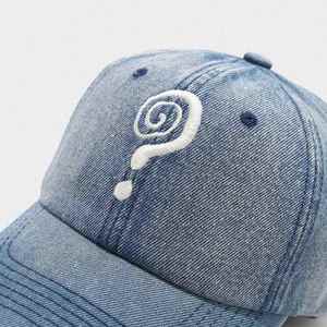 Gorra de Béisbol de Mezclilla con Diseño de Signo de Interrogación, Estilo Urbano para Hombres y Mujeres, Gorras de Béisbol Curvas para Exteriores - Product Image 4
