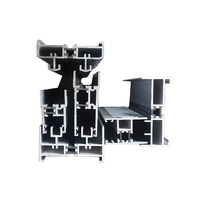 Profilé en aluminium thermo-isolant Extrusion de cadre de fenêtre Prix de gros par kg Persienne coupe-vent à ouverture horizontale Design moderne