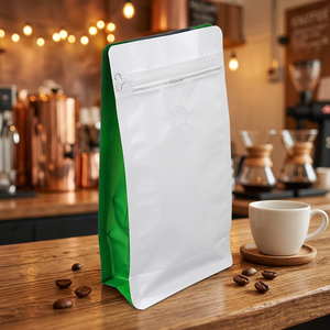 Bolsas de Fondo Plano Ecológicas Impresas Personalizadas, Bolsas de Embalaje de Papel de Aluminio de Grado Alimenticio para Dulces y Regalos, Selladas con Válvula, Directo de Fábrica - Product Image 3