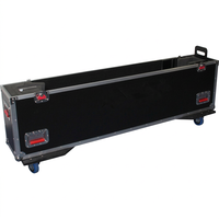 Écran numérique en aluminium de 65 pouces, boîtier de transport pour écrans LED/LCD/plasma, OEM/ODM personnalisable, étanche IP67, antichoc, noir, TV Flight