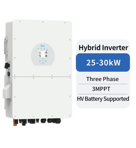 Convertisseur <span class=keywords><strong>hybride</strong></span> <span class=keywords><strong>triphasé</strong></span> Deye 25-30kW 3MPPT pour stockage d'énergie solaire commerciale, compatible avec les convertisseurs Solis, Growatt, Sungrow, <span class=keywords><strong>Huawei</strong></span> - Product Image 1