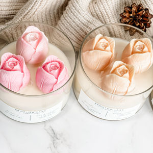 AIKUN Custom Glass Scented <b>Candle</b> Wholesale Glass Jar Flowers <b>Candle</b> with Lid OEM Factory Private Label Aromatherapy <b>Candle</b> - Product Image 3