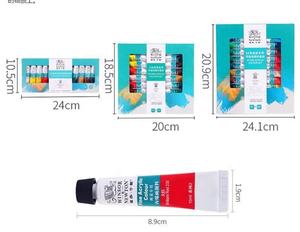 Winsor & Newton - Juego de Pintura Acrílica Profesional para Artistas, 24 Colores, 10 ml, Tubo de Aluminio, para Escuela de Arte y Estudio de Arte - Product Image 6