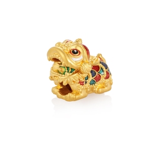 Accessoires de bijoux de style chinois en or massif 24k haut de gamme perlés adaptés aux bracelets - Product Image 1