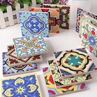 Carreaux muraux en céramique de style européen, petits motifs floraux, 100x100mm, pour balcon, cuisine, salle de bain, mur de fond, escalier