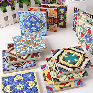 Azulejos de Pared de Cerámica con Diseño Floral Pequeño Estilo Europeo Antiguo, 100x100mm, para Balcón, Cocina, Baño, Pared de Fondo, Escalera - Product Image 5