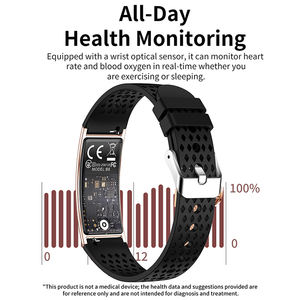 สมาร์ทวอทช์รุ่นใหม่ B8 ปี 2026 พร้อมวัดอัตราการเต้นของหัวใจ วัดออกซิเจนในเลือด <span class=keywords><strong>ตรวจ</strong></span>สอบการนอนหลับ ติดตามสุขภาพผู้หญิง นาฬิกาข้อมือฟิตเนสสำหรับผู้หญิงและผู้ชาย - Product Image 2